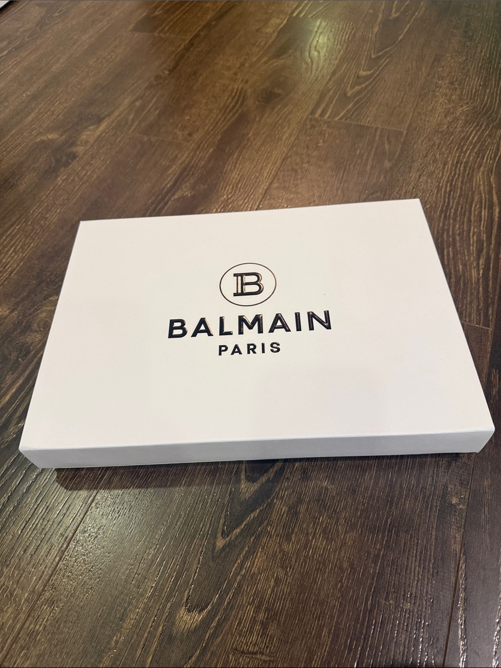 Balmain White Box with Black Logo